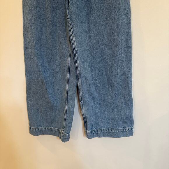 We the Free Wide Leg Cropped Jeans sz 28 Light Wash Jeans - Picture 5 of 8